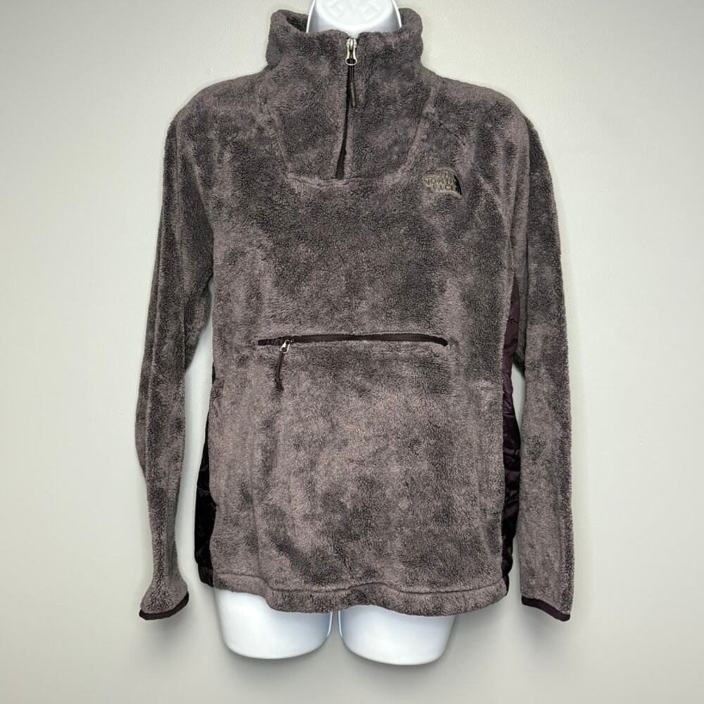 The North Face Osito Plum 1/4 Zip Outdoor Gorpcore Fleece‎ Jacket Womens Sz M